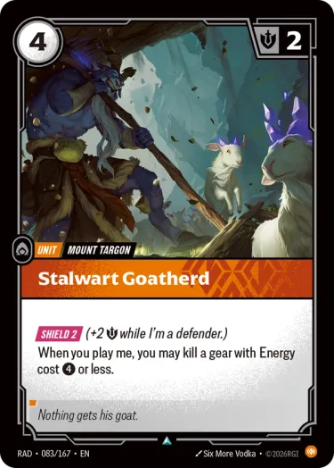 Stalwart Goatherd - Riftbound Radiance Spoiler