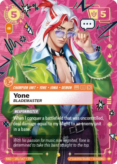 Yone, Blademaster - Riftbound Radiance Spoiler