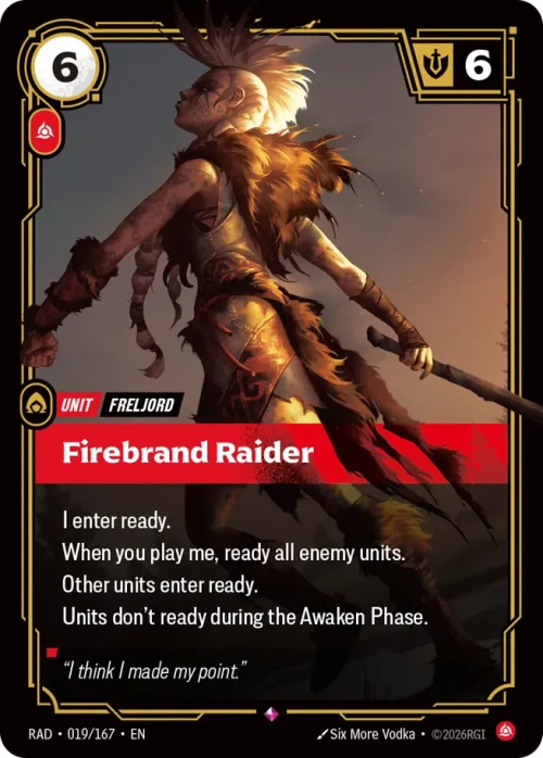 Firebrand Raider - Riftbound Radiance Spoiler