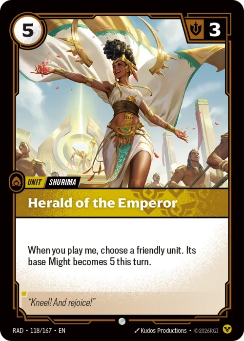 Herald of the Emperor - Riftbound Radiance Spoiler