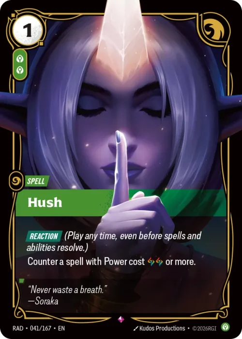 Hush - Riftbound Radiance Spoiler