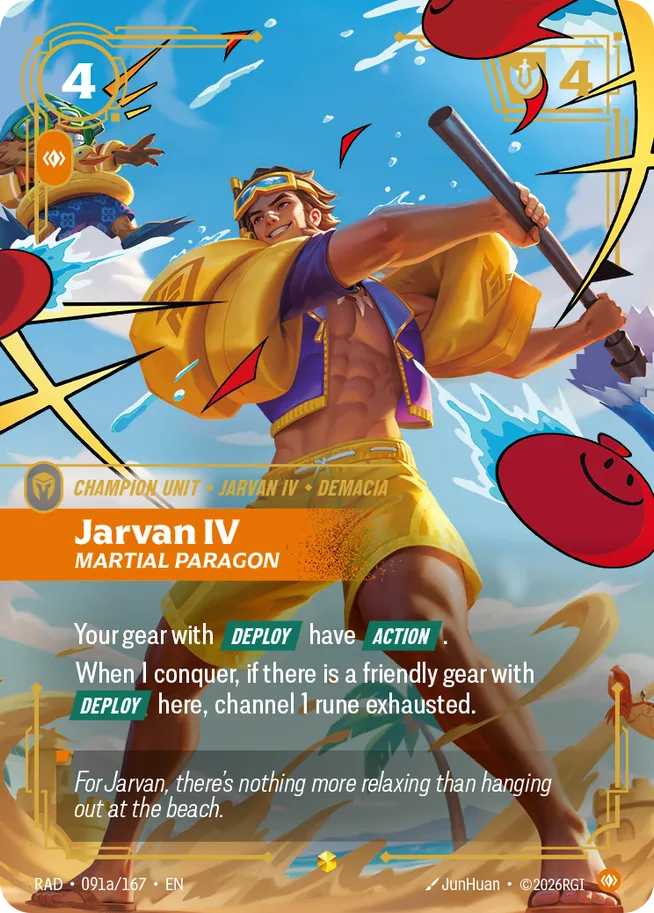 Jarvan IV, Martial Paragona - Riftbound Radiance Spoiler
