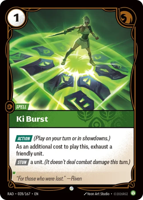 Ki Burst - Riftbound Radiance Spoiler
