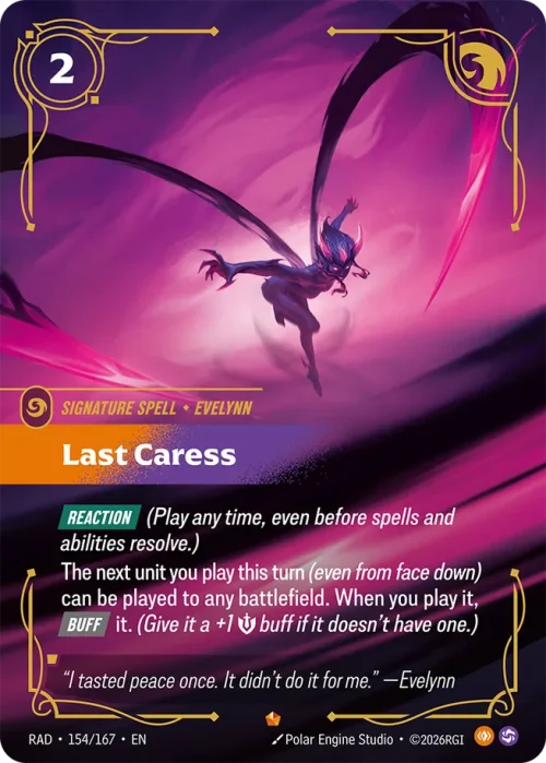 Last Caress - Riftbound Radiance Spoiler