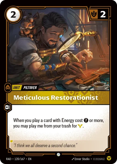 Meticulous Restorationist - Riftbound Radiance Spoiler