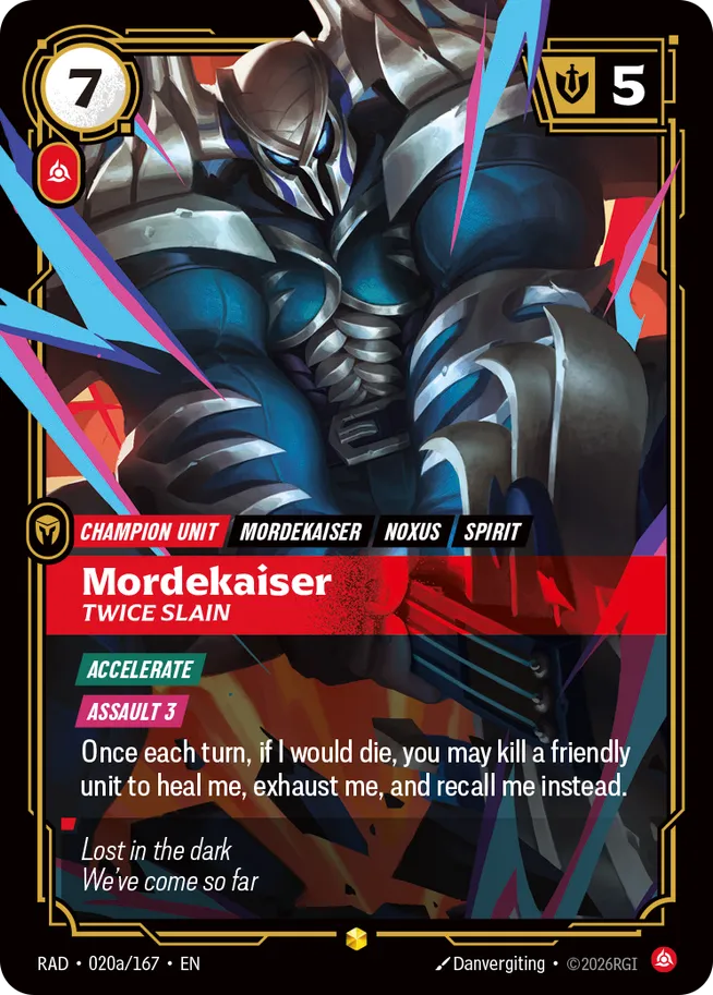 Mordekaiser, Twice Slain a - Riftbound Radiance Spoiler
