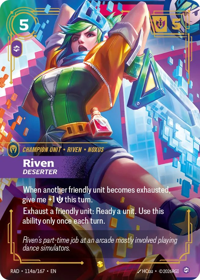 Riven, Deserter a - Riftbound Radiance Spoiler