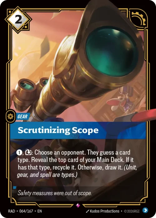 Scrutinizing Scope - Riftbound Radiance Spoiler