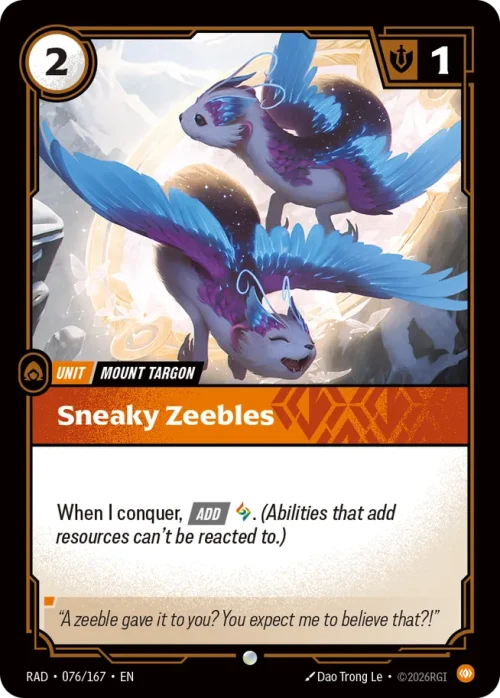 Sneaky Zeebles - Riftbound Radiance Spoiler