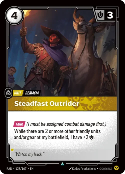 Steadfast Outrider - Riftbound Radiance Spoiler