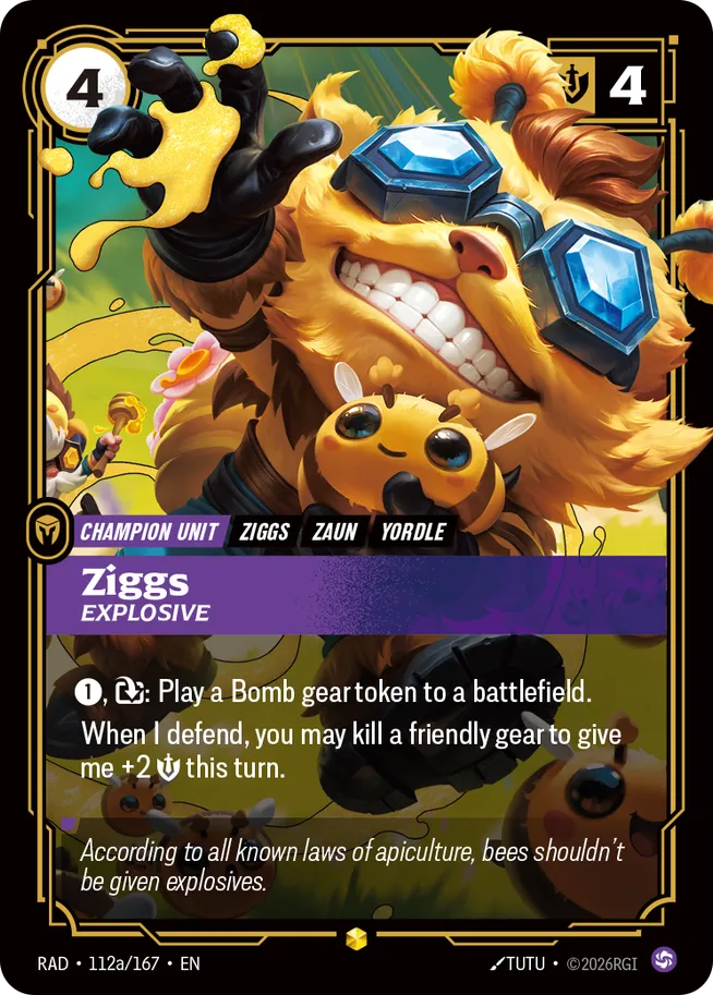 Ziggs, Explosive - Riftbound Radiance Spoiler